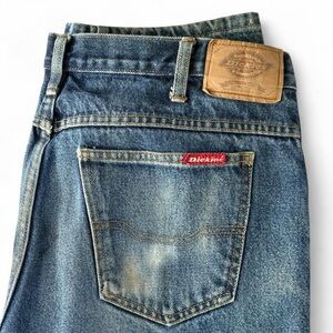 Vintage Dickies Men's Blue Jeans Size 36x30